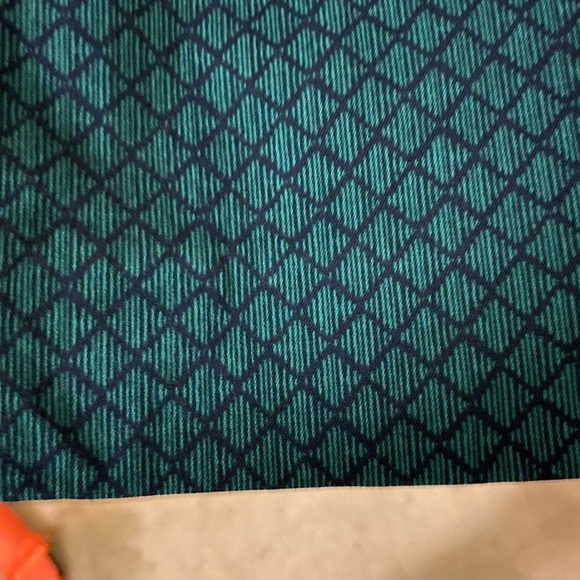 Banana Republic Sloan ankle fit pants (size 4)- dark green with navy blue design - Picture 8 of 9